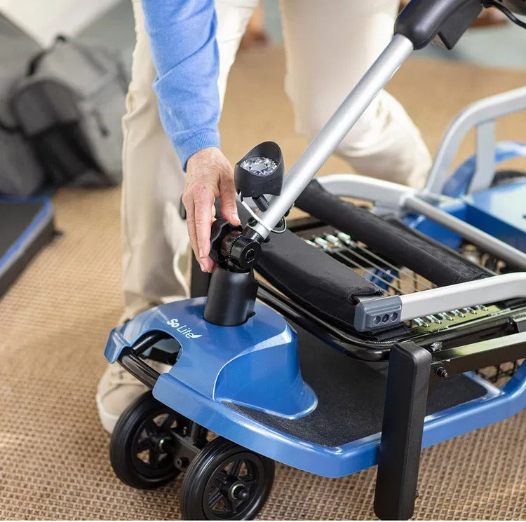 Journey So Lite® Folding Power Scooter (black/blue) SKU: 08474BLU