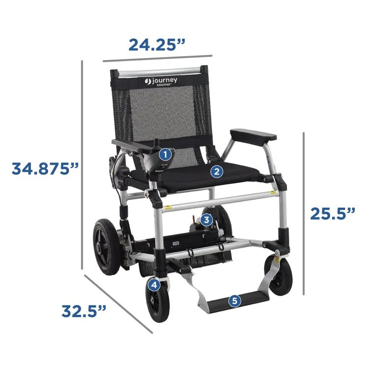 Journey Zoomer® Lightweight Folding Power Chair