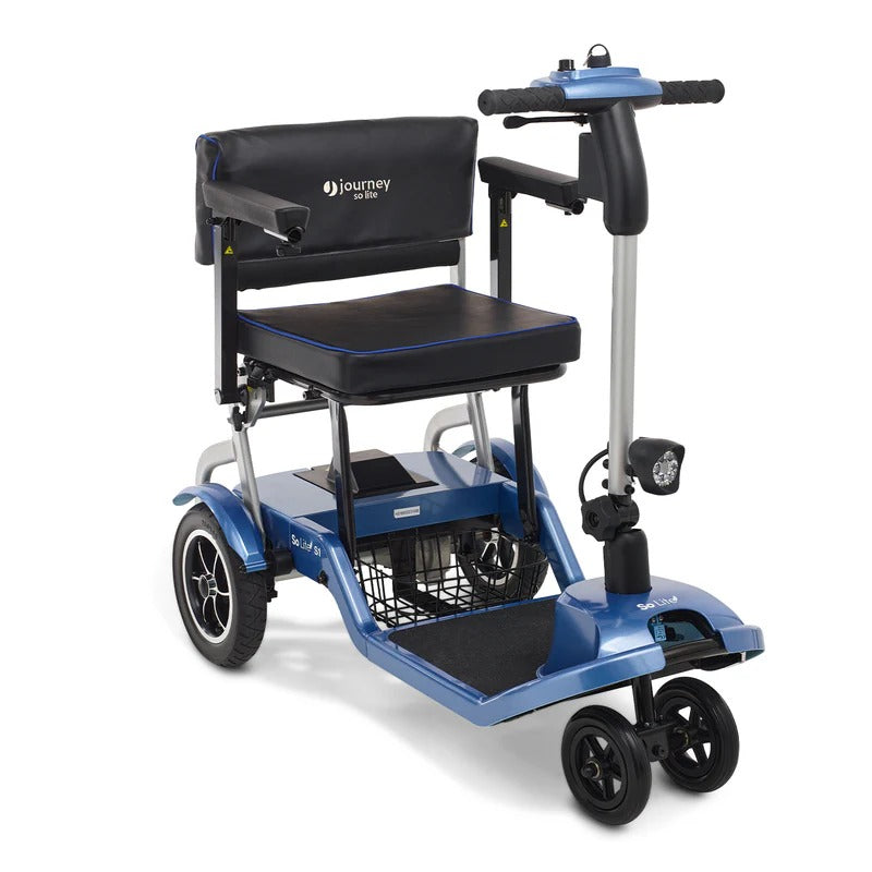 Journey So Lite® Folding Power Scooter (black/blue) SKU: 08474BLU
